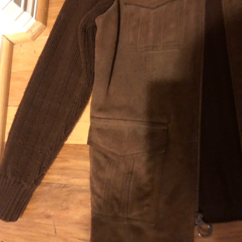 brown thick jacket - Picture 3 of 6